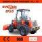 Qingdao Everun Er10 Mini Front Wheel Loader with Snow Blade