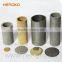 Chemical sintered porosity micron brass filter tube