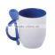 Sublimation Blanks Printable Mug with Spoon Sublimation White Mug (M-SF)