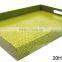 Coloful Leather Serving Tray With Two Handles, 35.5*48.3*5cm