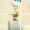 CY140 Stainless Steel Handle Ginger Garlic Grater Mesher Shredder Silver Tone