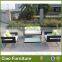 new design rattan sofa 4 pc Leisure aluminum frame outdoor furniture used garden sofa set
