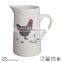 2016 hot selling 1750ml ceramic water pitchers