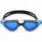 2015 New Panoramic Silicone Adult Swimming Goggles with Blue Mirrored lens (MM-7203)