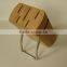 Regular 5- Slots Rubber wood Knife block, Stand, holder, with metal foot