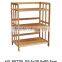 2016 New design bamboo storage shelf /customized high end bamboo corner shelf /modern bamboo shelf