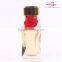 Decoration satin flower perfume bottle ribbon bows with elastic loop