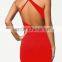 Women Summer Cocktail Dress Sexy Party Off-shoulder Backless Mini Dress
