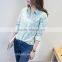 New Design 100% Cotton Plain Dyed Blouse / Formal Shirt For Women