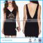 Plus Size 2017 New Fashion Women lace Black Casual Bodycon Dress Sexy Summer Tank Club Dresses