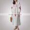 Ladies Branded 2017 Newest Fancy Summer Linen Woman Dress With Sgs Certifaction