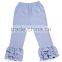 Hot sale baby fall long ruffle pants kids high quality jeans tight leggings children clothes