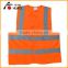 Polyester traffic warning reflector safety vest for roadway equipment