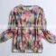 Hot sale summer new applique printed tops