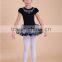 hot sale good quality tutu dress for 5-8years/ girls embroidered black ballet dress for girls dancing