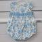 100% Cotton Embroider Woven Romper With Smart