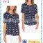 Women's Full-size Printing T-shirts Girls Full Front Print Silk Fabric T-shirt for Girls