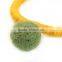 Accessories Pom Ball Green Elastic Band Hair Ties