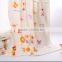 100% cotton printed baby bath towel, hight quality reactive printed gauze towels baby swaddle , china supplier
