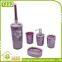 Hot Sale Fashion 4 Pieces Rhombus Pattern Bathroom Products Accessories Sets
