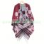 Women cashmere shawl scarf autumn winter fashion wool poncho
