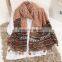 new spring fashion viscose scarf shawls with fringe lady muslim hijab