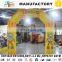 3x3m Yellow inflatable arch with prinitng for advertising