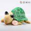 Plush green shell turtle with glasses
