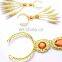 BestDance New Belly Dance Finger Accessories Dancing Peacock Nails Bracelet Indian Golden Finger