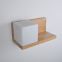 Multi-fuctional Wooden Wall Lamp wall light with Wooden Rack