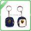 Custom printed 3D soft pvc fancy key ring/fashion design key ring