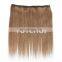 Cheap 100% human hair clip in hair extension color 8#