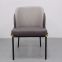 Modern living room furniture metal legs fabric upholstered dining chair
