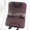 Customized pu leather car seat back organizer with lots of pockets