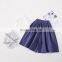 2020 New Girls 3 Pcs Set Crop Top+Wide Pants+Scarf Cotton Summer Fashion Girls Suits