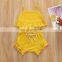 2020 Newborn Toddler Baby Girl Ribbed Solid Clothes set baby Vest Top T-Shirt Pants Shorts 2Pcs Ruffled Outfit