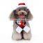 Wholesale cute fashion new year cat dog christmas hat scarf set pet accessories