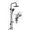 Yuyao Manufacture Bathroom Wall Mounted Stainless Steel Round Shower Black Shower Column Set