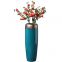 Simple Modern European Style Green Blue Different Size Ceramic Vase For Hotel Decor