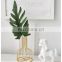 Wholesale Golden Small Flower Glass Tube Pot Stand Table Dining Romm Home Decoration