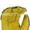 High quality anti impact cow grain leather work gloves with TPR