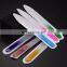 Popular Colorful Crystal Glass nail file 100/180 240 Grit Double Side Oem Professional Sanding Nail Files For Manicure