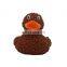 Promotional Squeaky Bath Toy Green Rubber Duck with Custom Logo