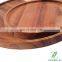 Natural Wooden Kitchenware Products Acacia Food Serving Reusable Wood Plate For Dinnerware