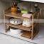 2021 Popular lower sink kitchen plastic rack 2 Tier Expandable under sink shelf organizer plastic storage shelf for home