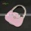 Epoxy Handbag Shape Padlock Handbag Purse Hook, Foldable Bag Holder For Tables With Big Crystal Wholesale