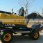 New wheeled Excavator 7 ton Hydraulic Wheel Excavators LX75-9M good performance
