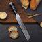 Triple Rivet Collection 8 Inch 67 Layer Damascus Stainless Steel Bread Knife With Black G10