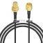 RG58 RG8 LMR200 LMR400 SMA SMC female to MCX male Coaxial computer cables charging cable ties electric cables 0.5m 1.5m
