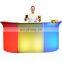 restaurant pub bistro outdoor glowing LED bar nightclub furniture waterproof modern LED portable bar counter for sale